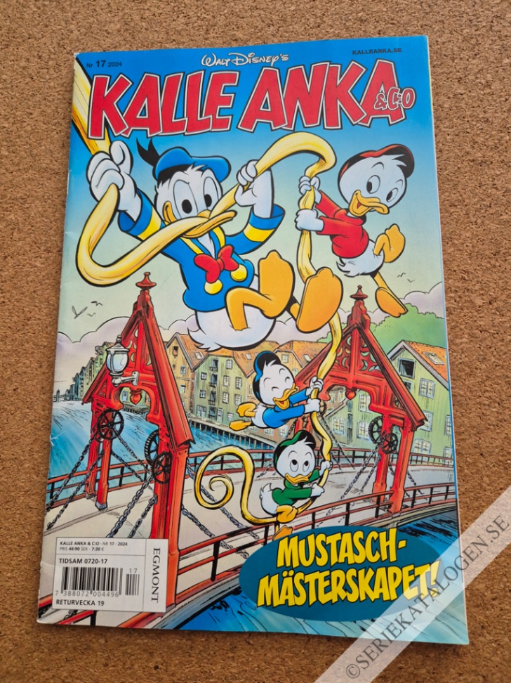 Framsida på Kalle Anka & C:o #17 - Mustaschmästerskapet! (2024)
