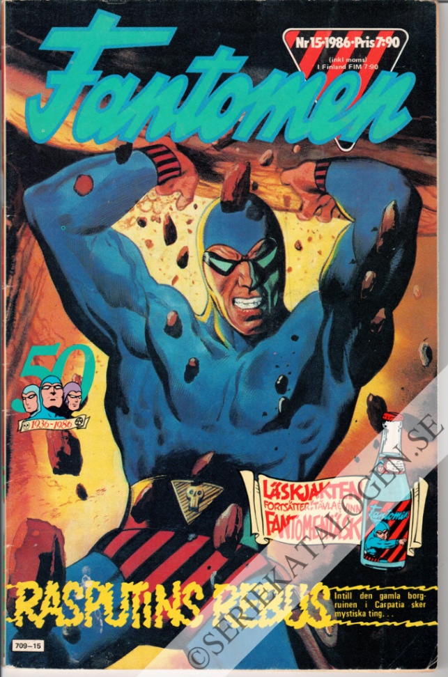 Framsida på Fantomen #15 (1986)