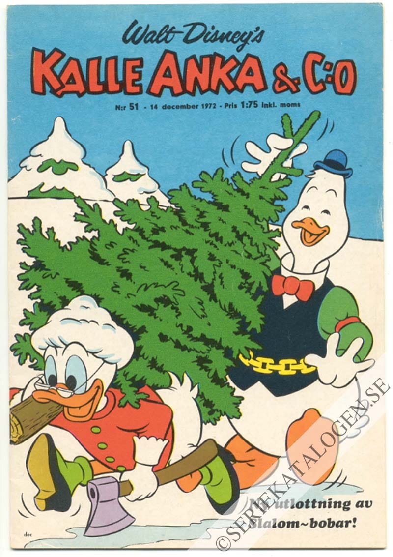 Framsida på Kalle Anka & C:o #51 (1972)