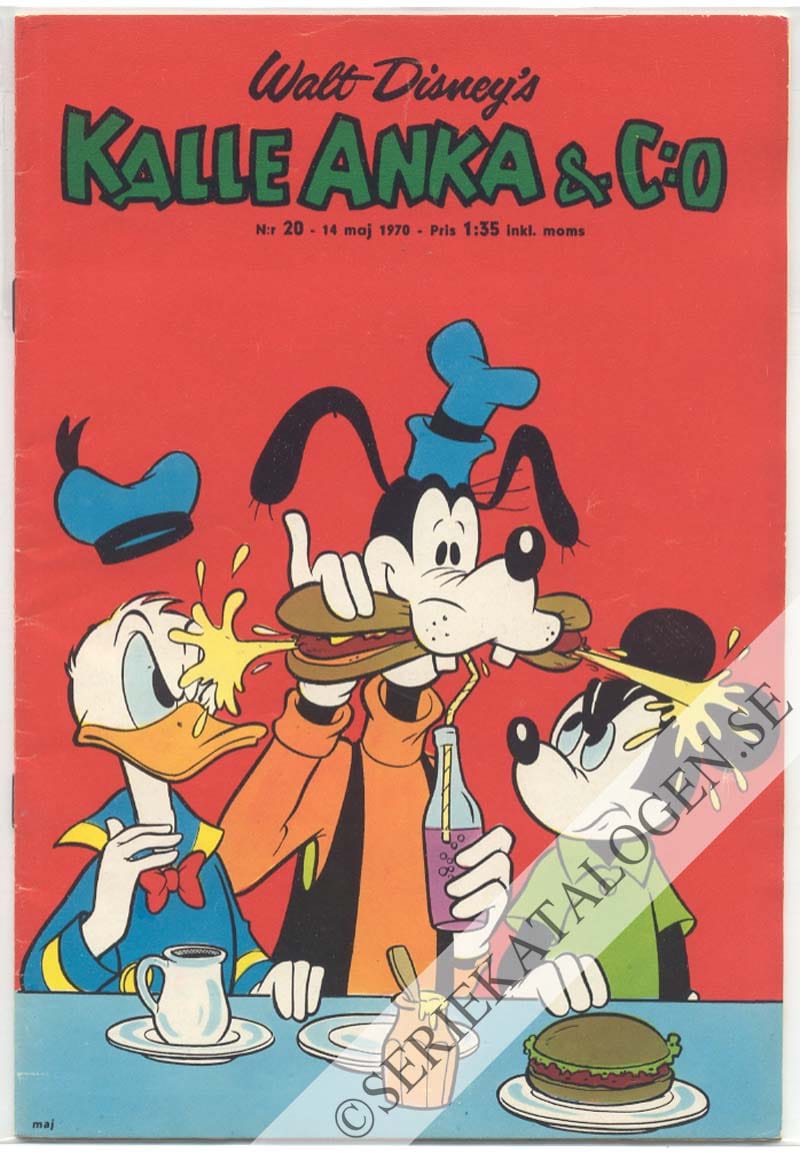Framsida på Kalle Anka & C:o #20 (1970)