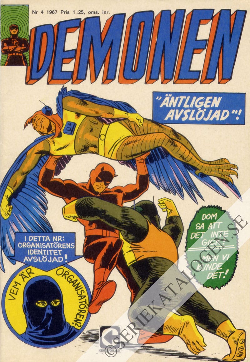 Framsida på Demonen #4 (1967)