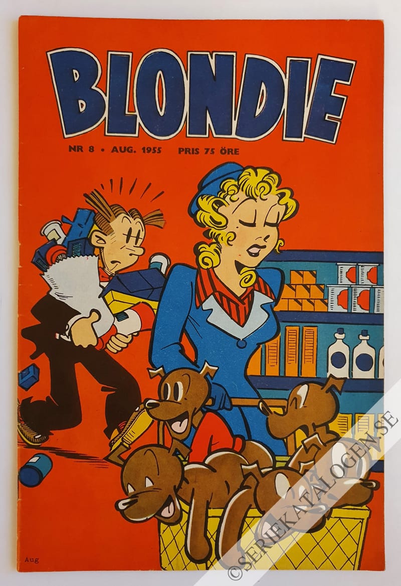 Framsida på Blondie #8 (1955)