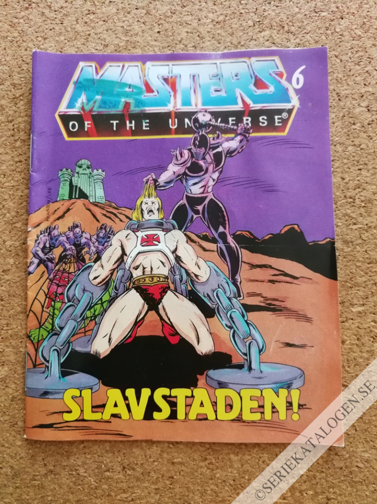 Framsida på Masters of the universe Slavstaden! (1983)