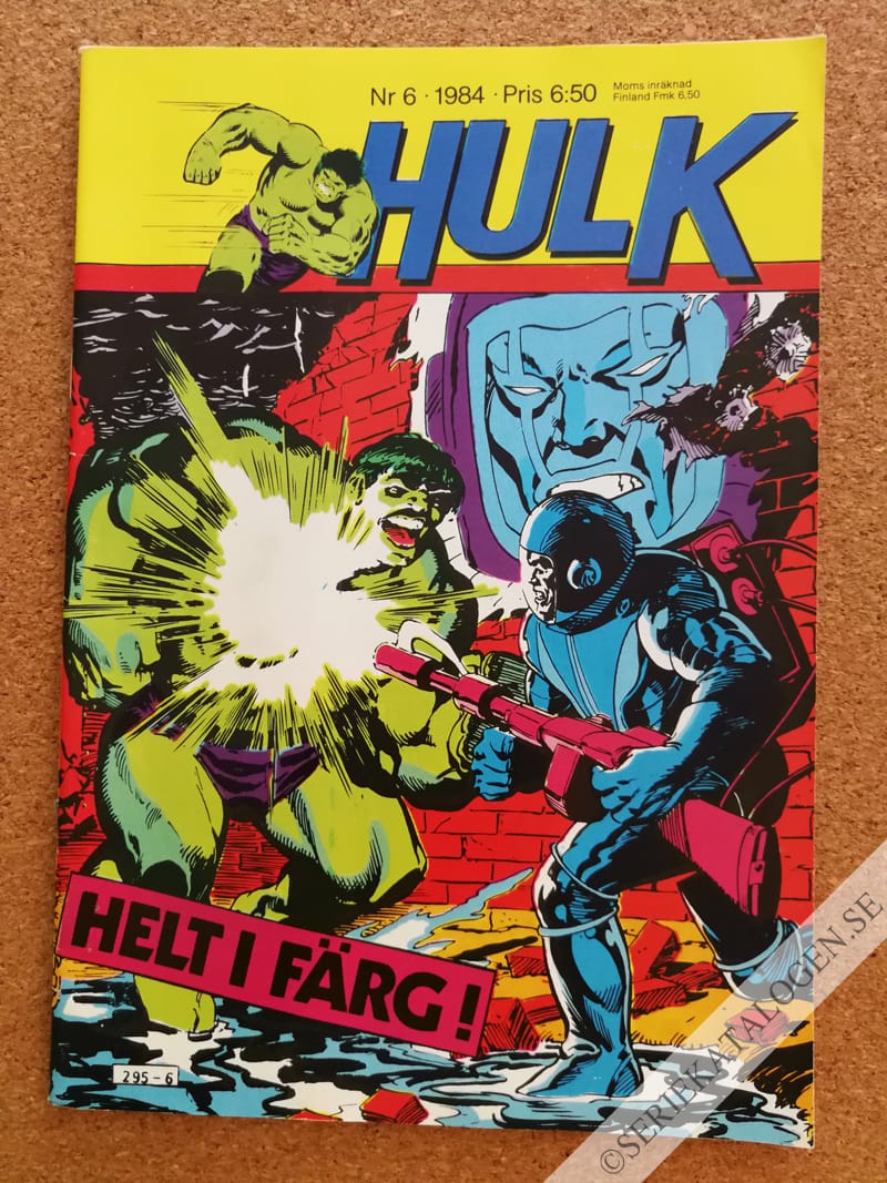 Framsida på Hulk #6 (1984)