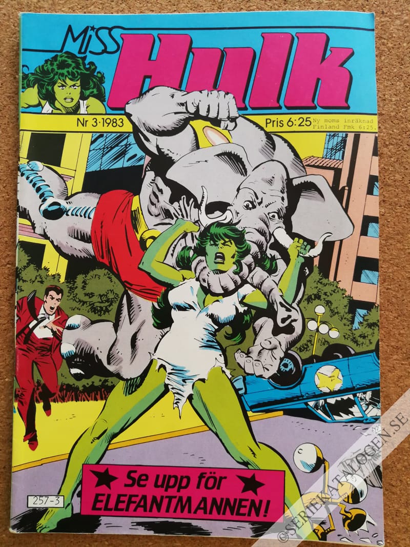 Framsida på Miss Hulk #3 (1983)