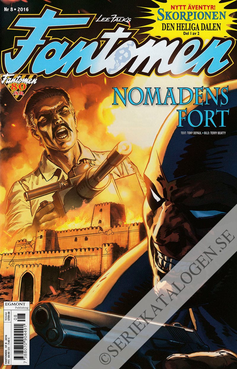 Framsida på Fantomen #8 (2016)