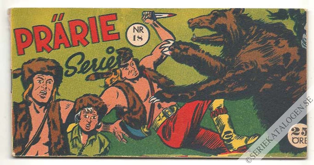 Framsida på Prärie-serier #18 (1957)