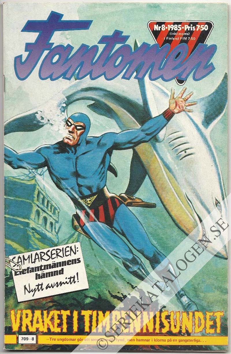 Framsida på Fantomen #8 (1985)