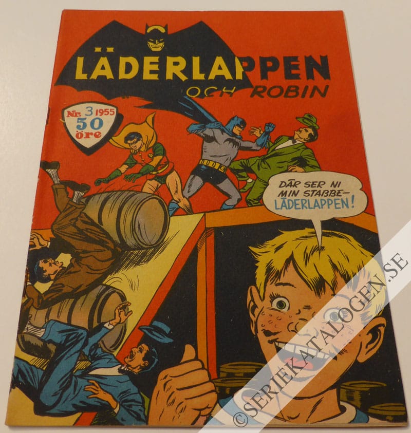 Framsida på Läderlappen och Robin #3 (1955)