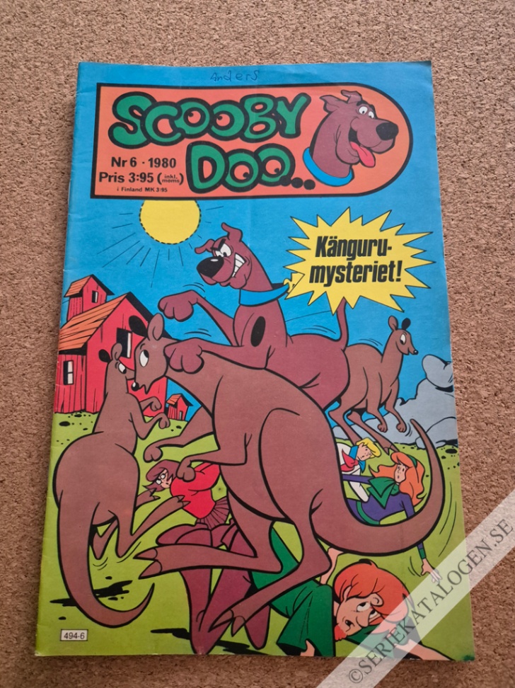Framsida på Scooby Doo #6 (1980)