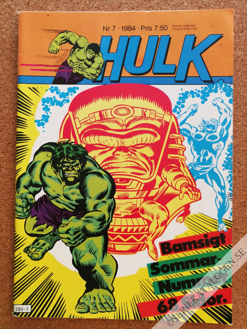 Framsida på Hulk #7 (1984)