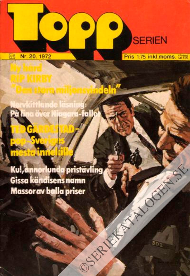 Framsida på Toppserien #20 (1972)