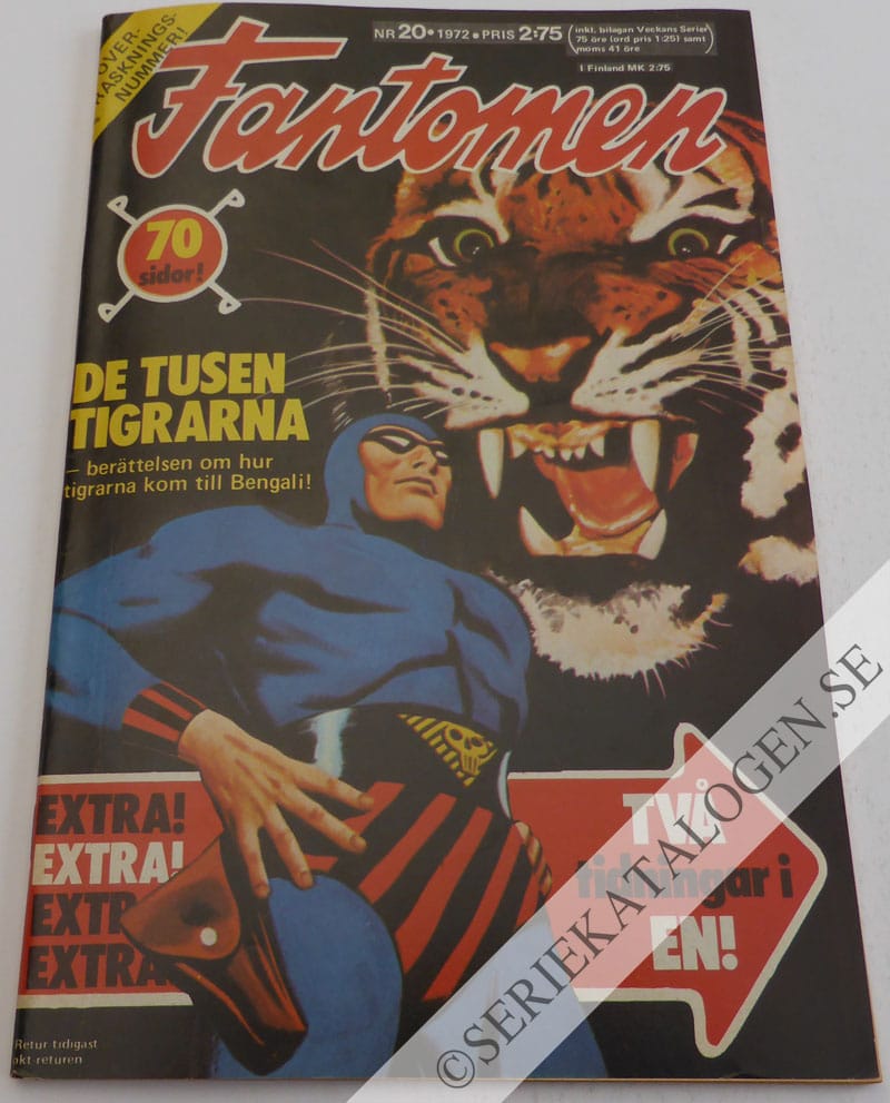 Framsida på Fantomen #20 (1972)