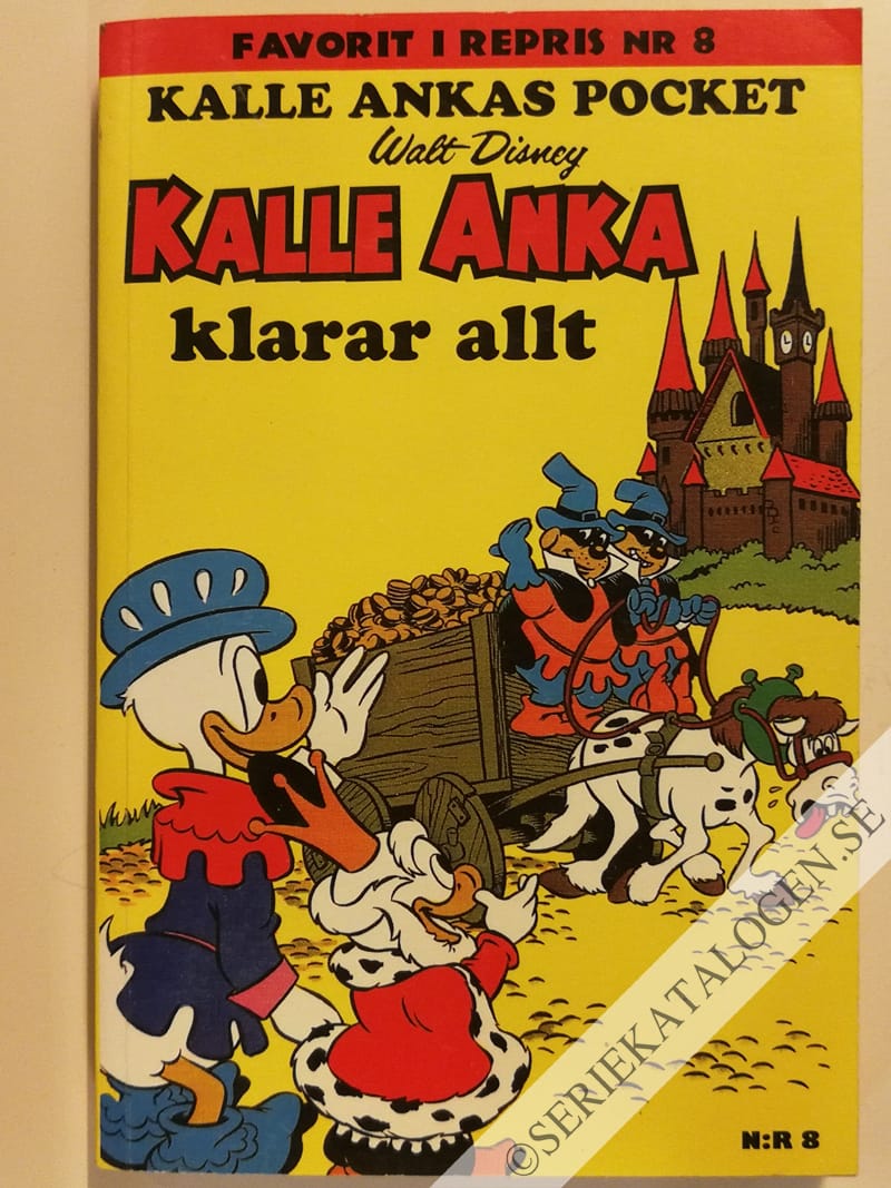 Framsida på Favorit i repris - Kalle Ankas pocket Kalle Anka klarar allt (2010)