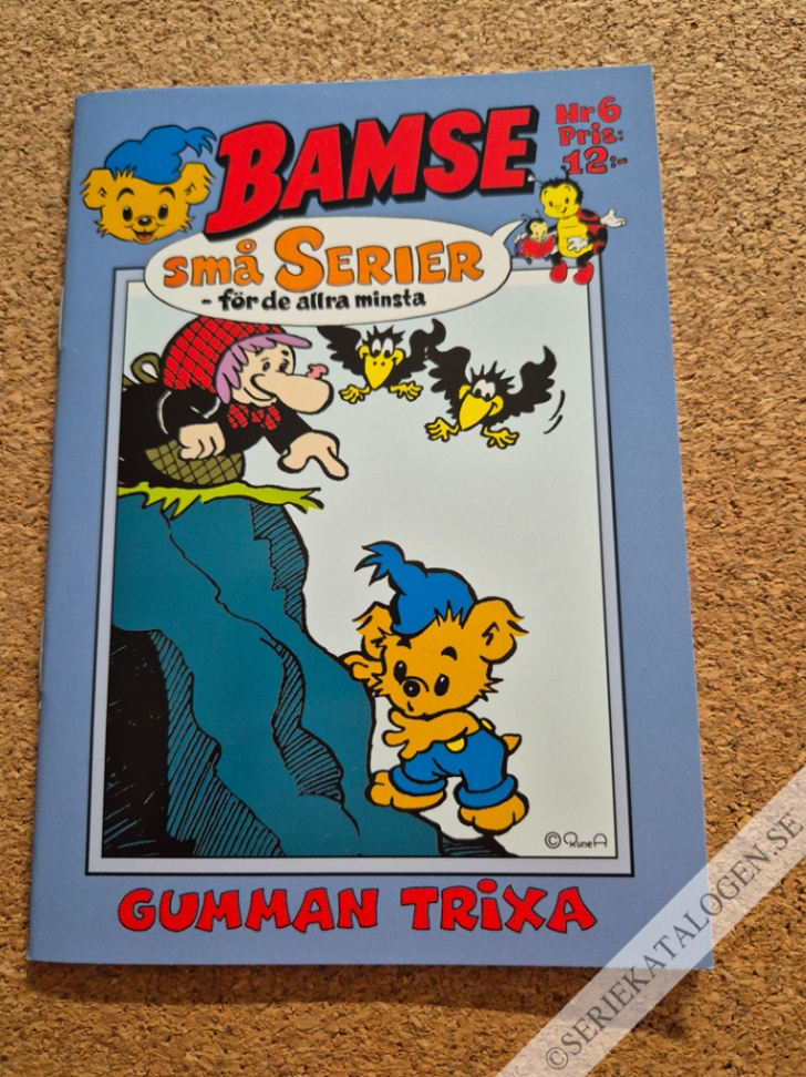 Framsida på Bamse små serier #6 - Gumman Trixa (2004)
