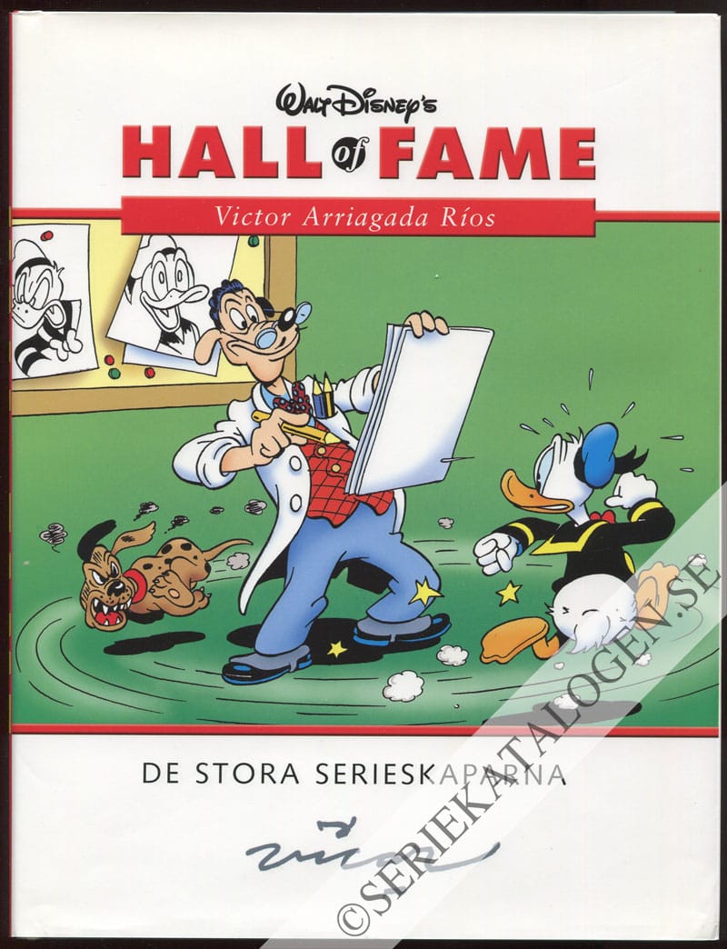 Framsida på Walt Disney's Hall of fame - De stora serieskaparna Victor Arriagada Ríos (2004)