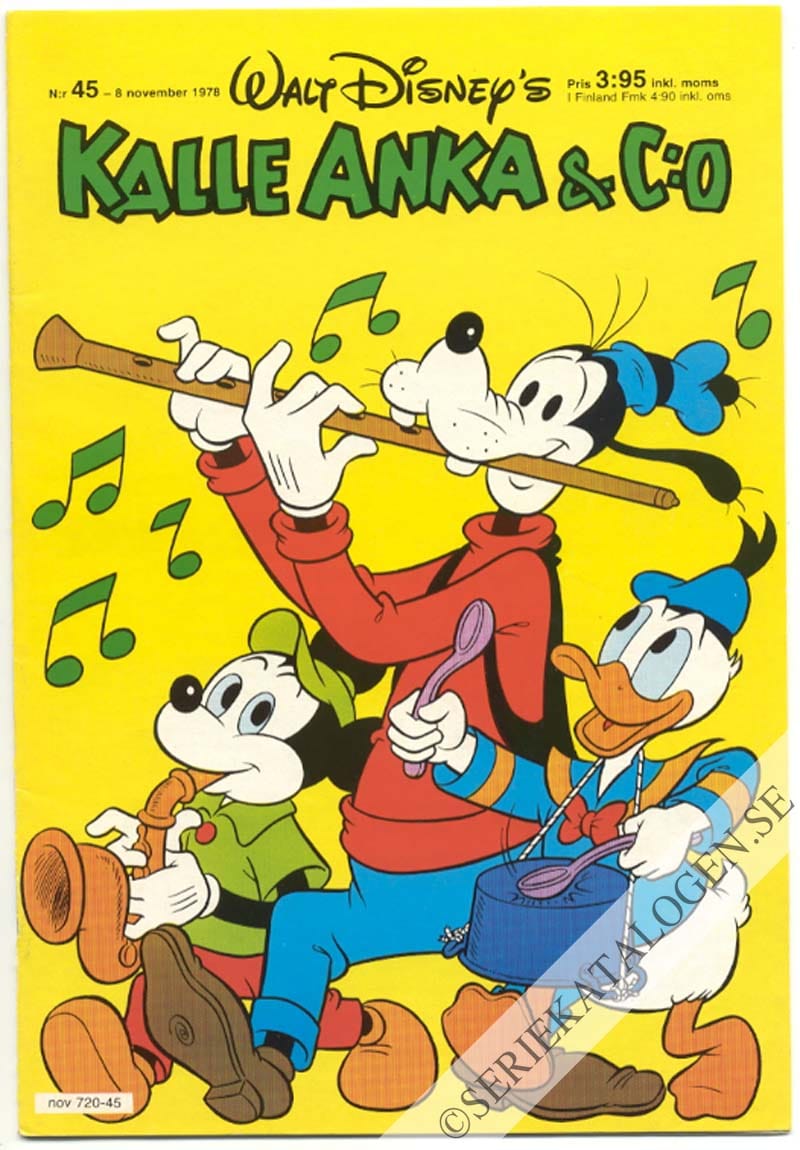Framsida på Kalle Anka & C:o #45 (1978)