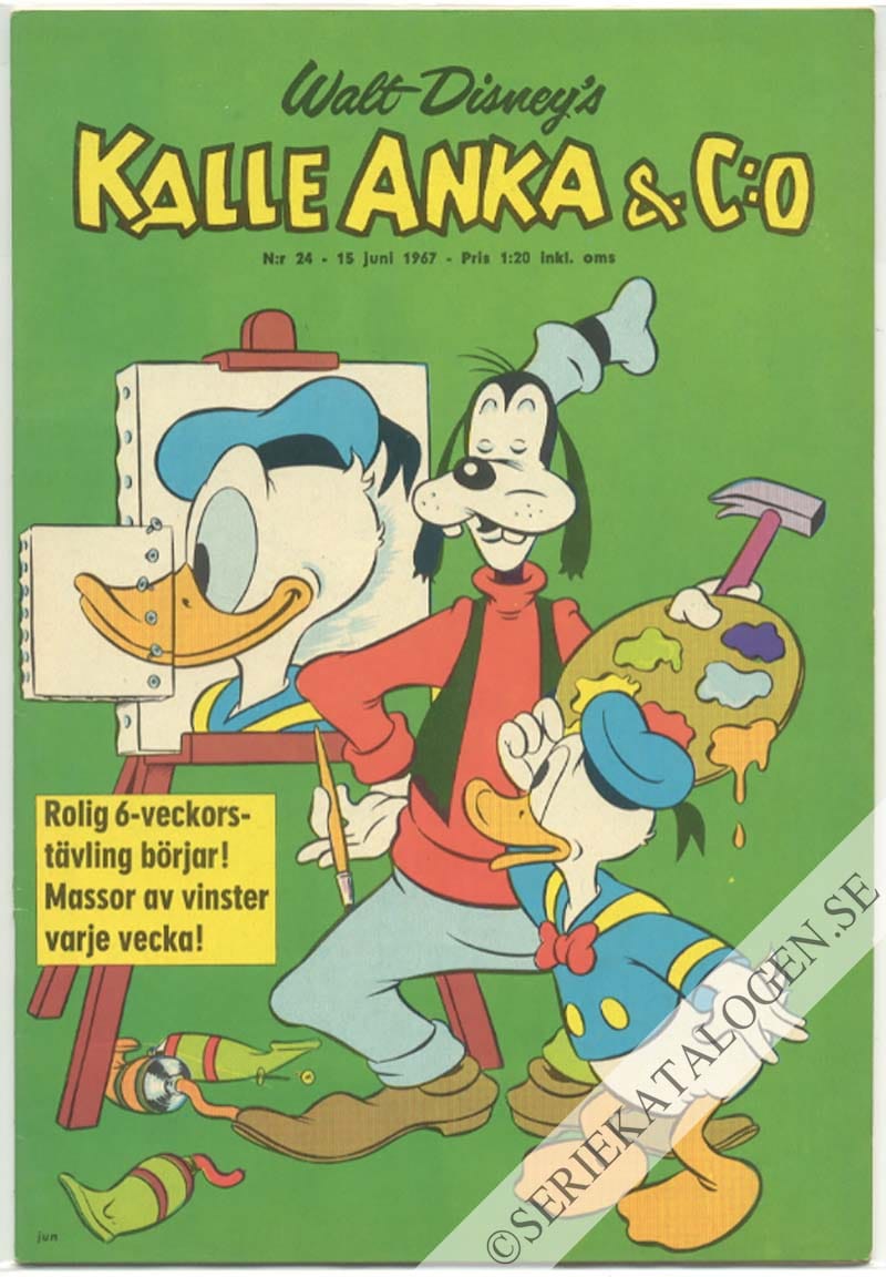 Framsida på Kalle Anka & C:o #24 (1967)