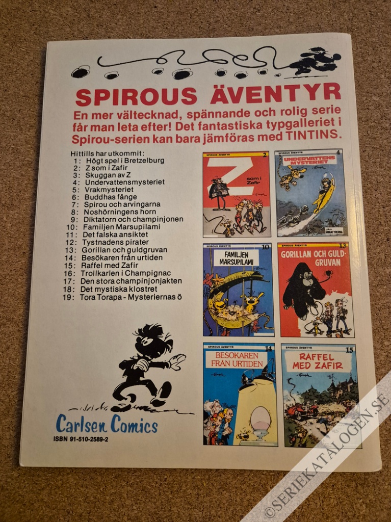 Baksida på Tora Torapa – mysteriernas ö (1981)