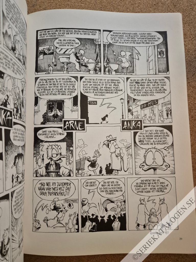 Exempel på Arne Ankas samlade serier (1997)