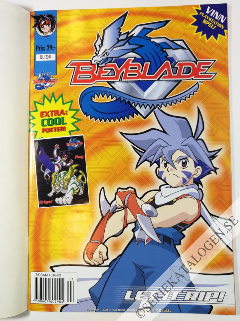 Framsida på Beyblade Julinull (2004)