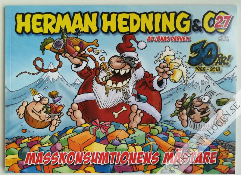 Framsida på Herman Hedning & co Masskonsumtionens mästare (2018)