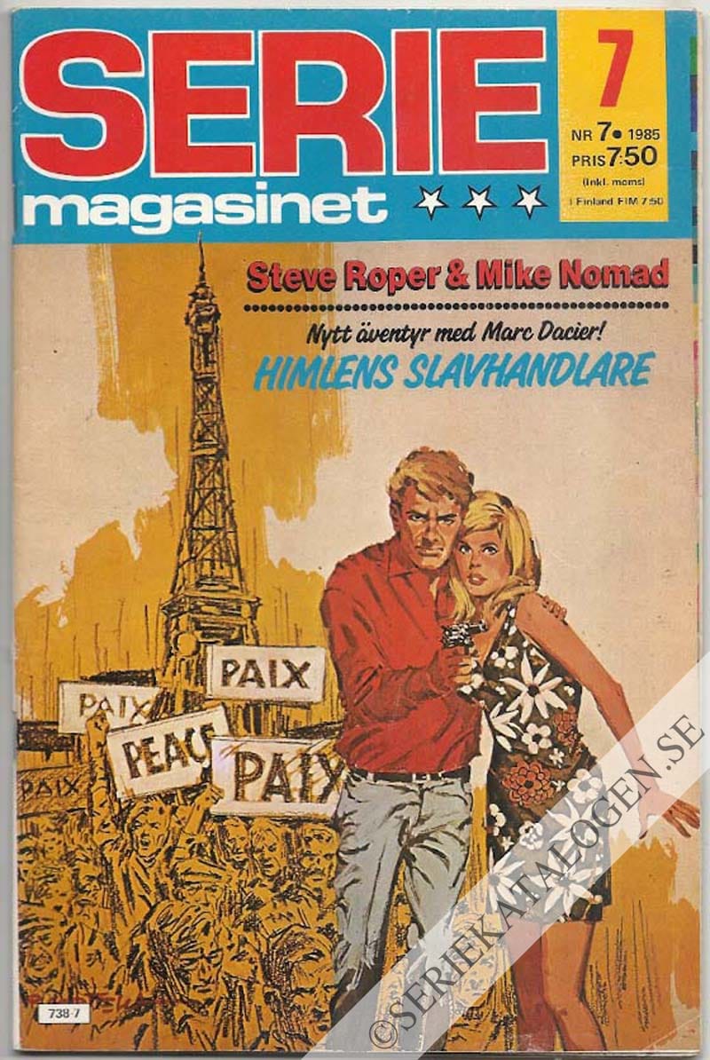 Framsida på Seriemagasinet #7 (1985)