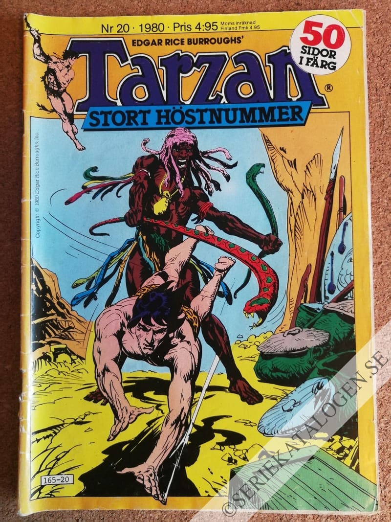 Framsida på Tarzan #20 (1980)