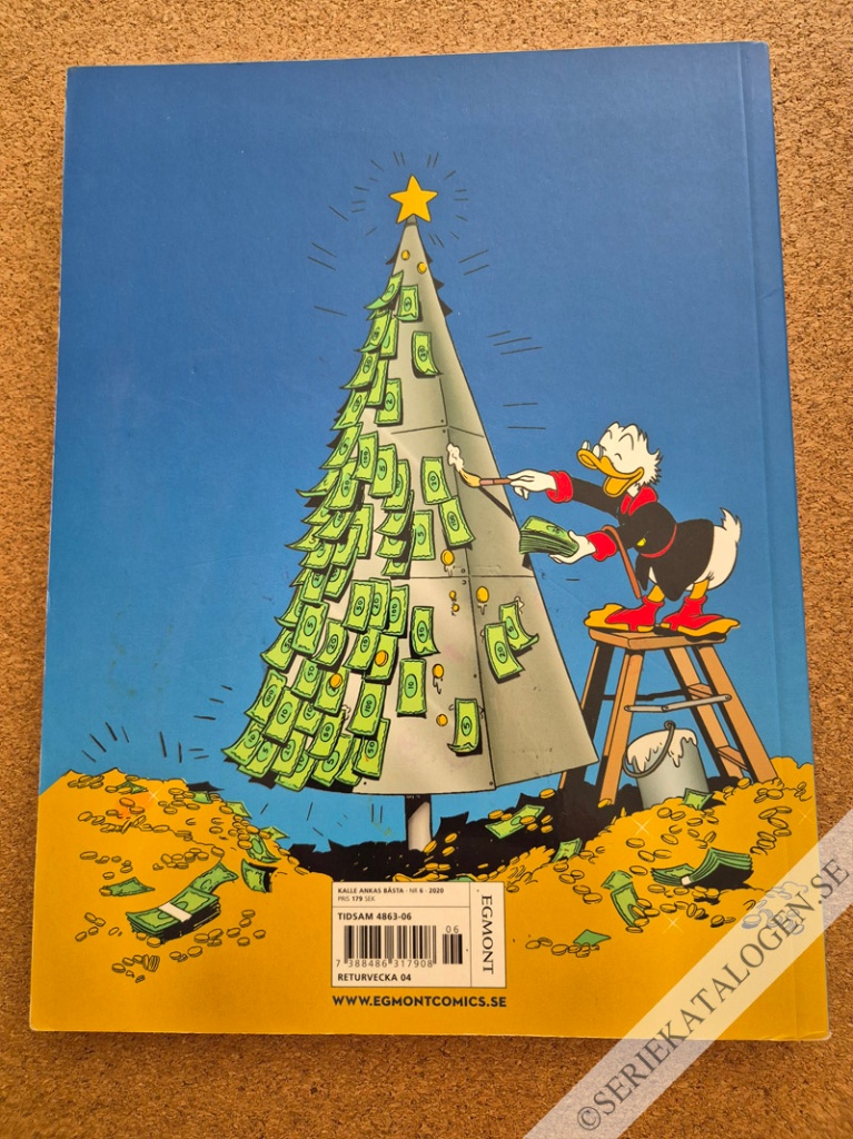 Baksida på Kalle Anka - Jul i Ankeborg (2020)