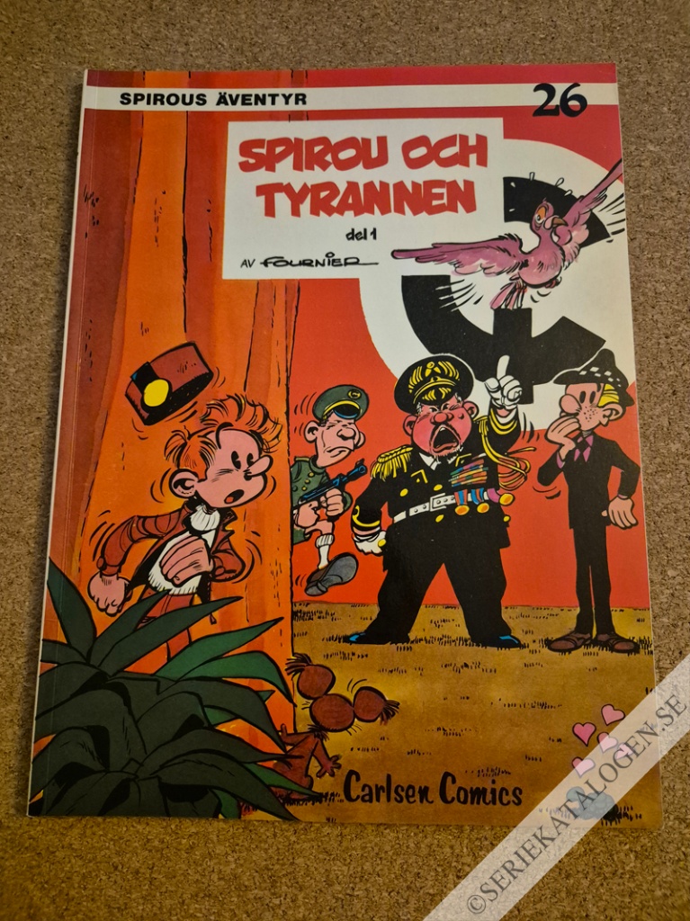 Framsida på Spirous äventyr Spirou och tyrannen (1983)