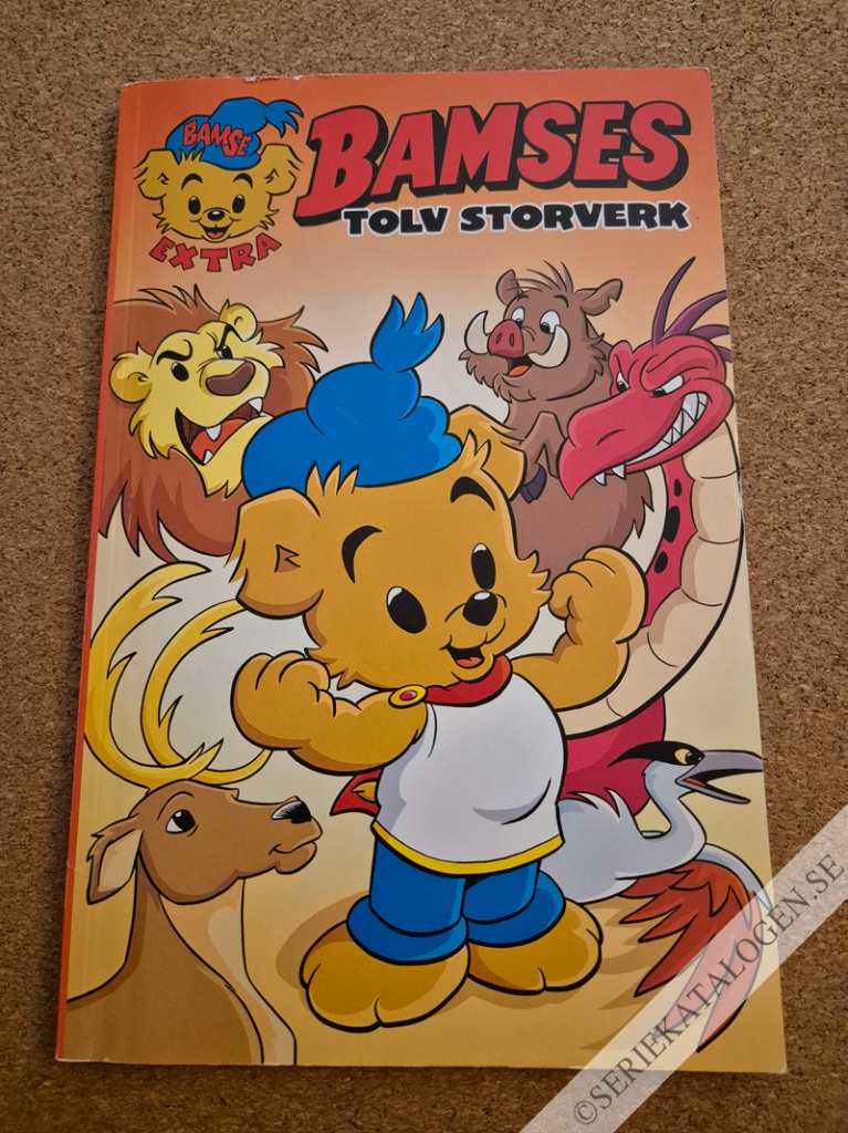 Framsida på Bamse-extra Bamses tolv storverk (2021)