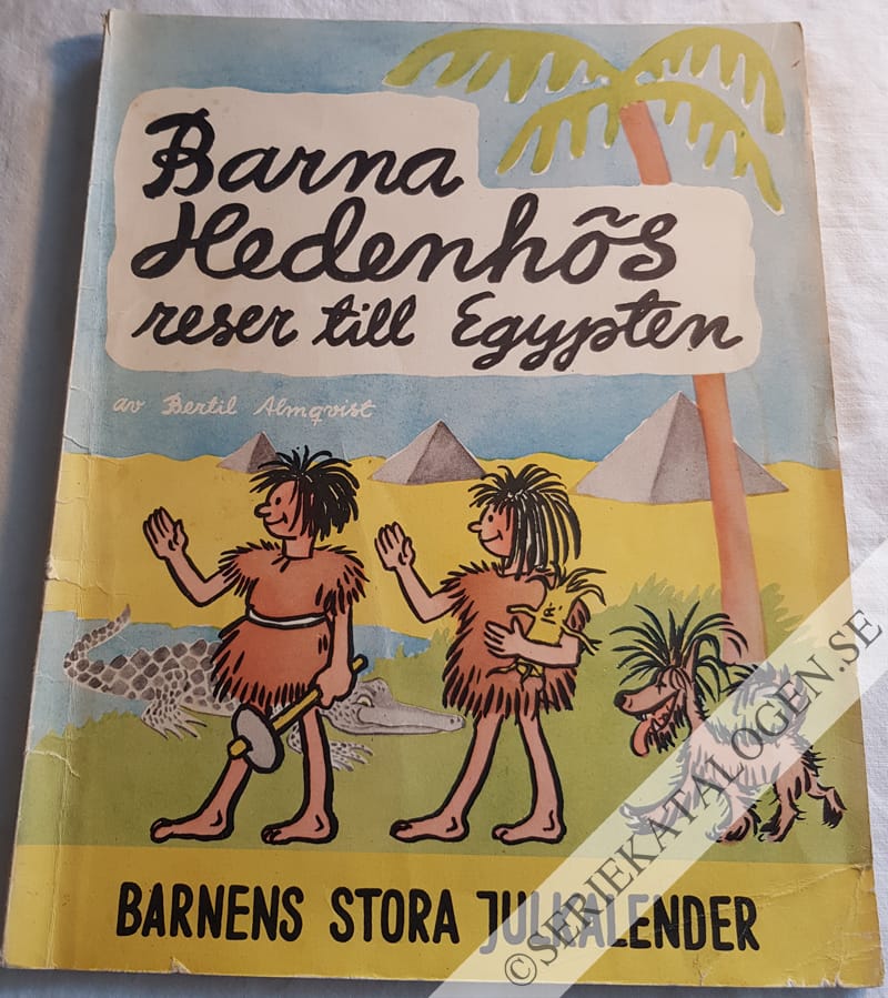 Framsida på Barna Hedenhös reser till Egypten (1955)