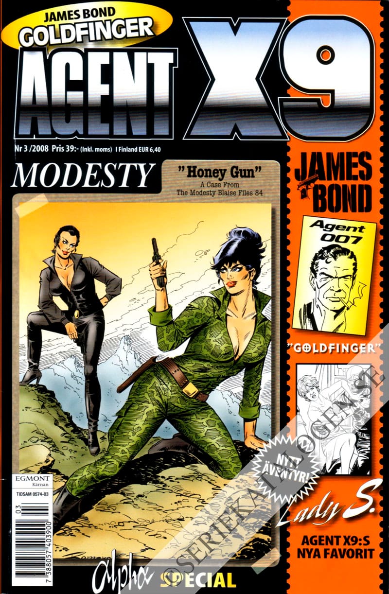 Framsida på Agent X9 #3 (2008)