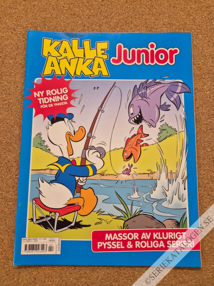 Framsida på Kalle Anka junior #2 (2016)