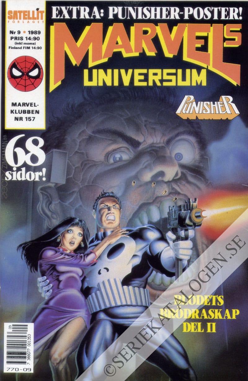 Framsida på Marvels universum Punisher (1989)