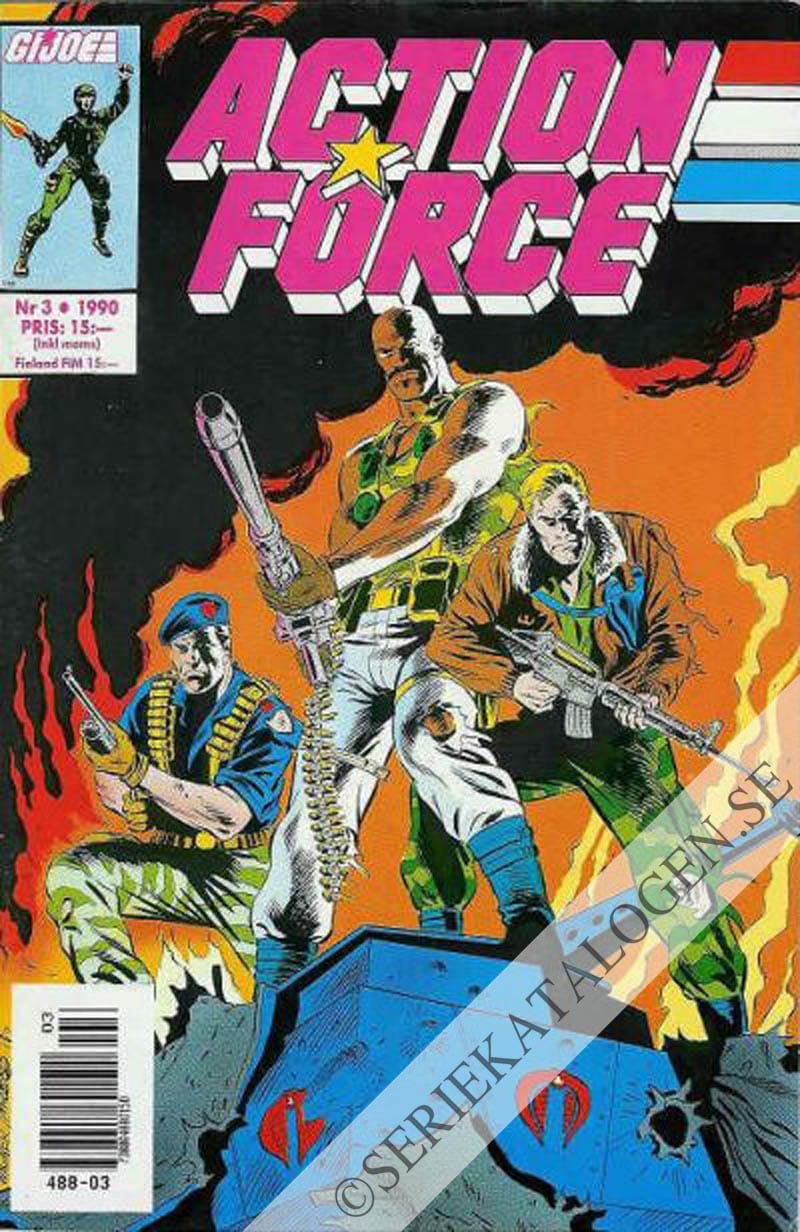 Framsida på Action force #3 (1990)