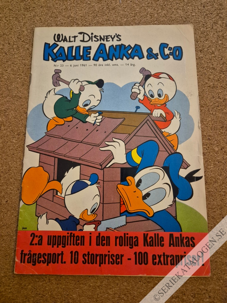 Framsida på Kalle Anka & C:o #23 (1961)