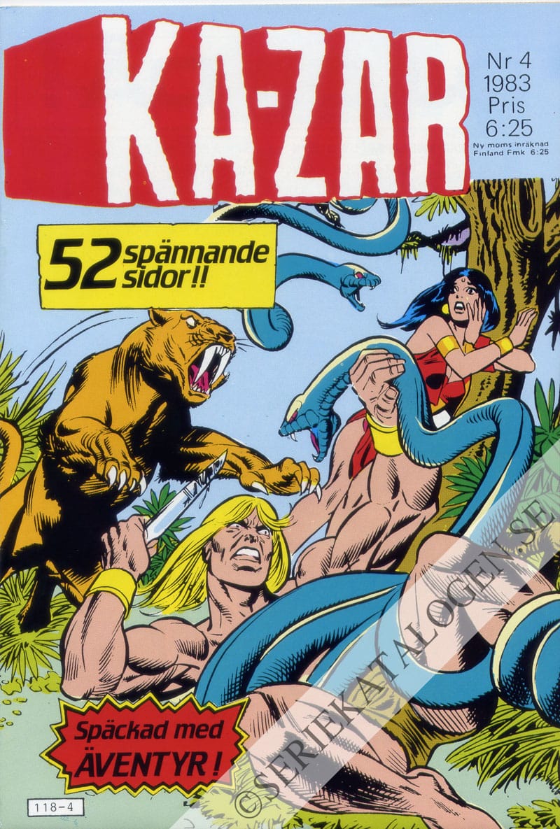 Framsida på Ka-Zar #4 (1983)
