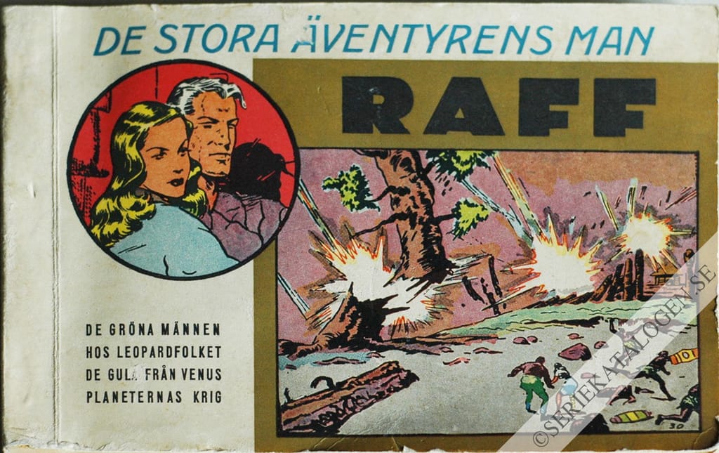 Framsida på Raff De stora äventyrens man (1950)