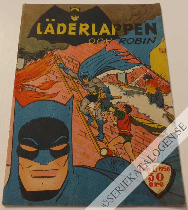 Framsida på Läderlappen och Robin #1 (1956)