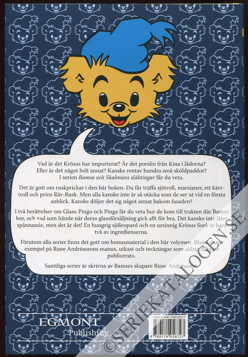 Baksida på Bamse och Skalmans släktingar (2014)