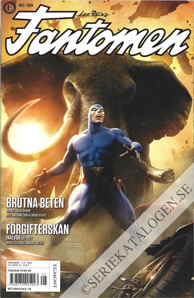 Framsida på Fantomen #5 (2024)