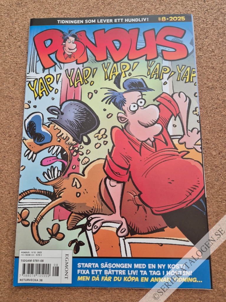Framsida på Pondus #8 (2025)