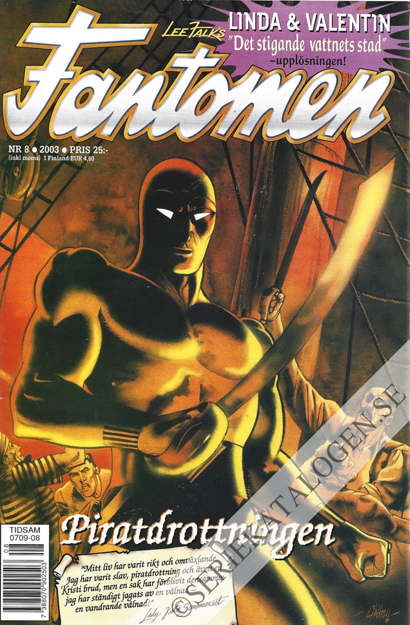 Framsida på Fantomen #8 (2003)