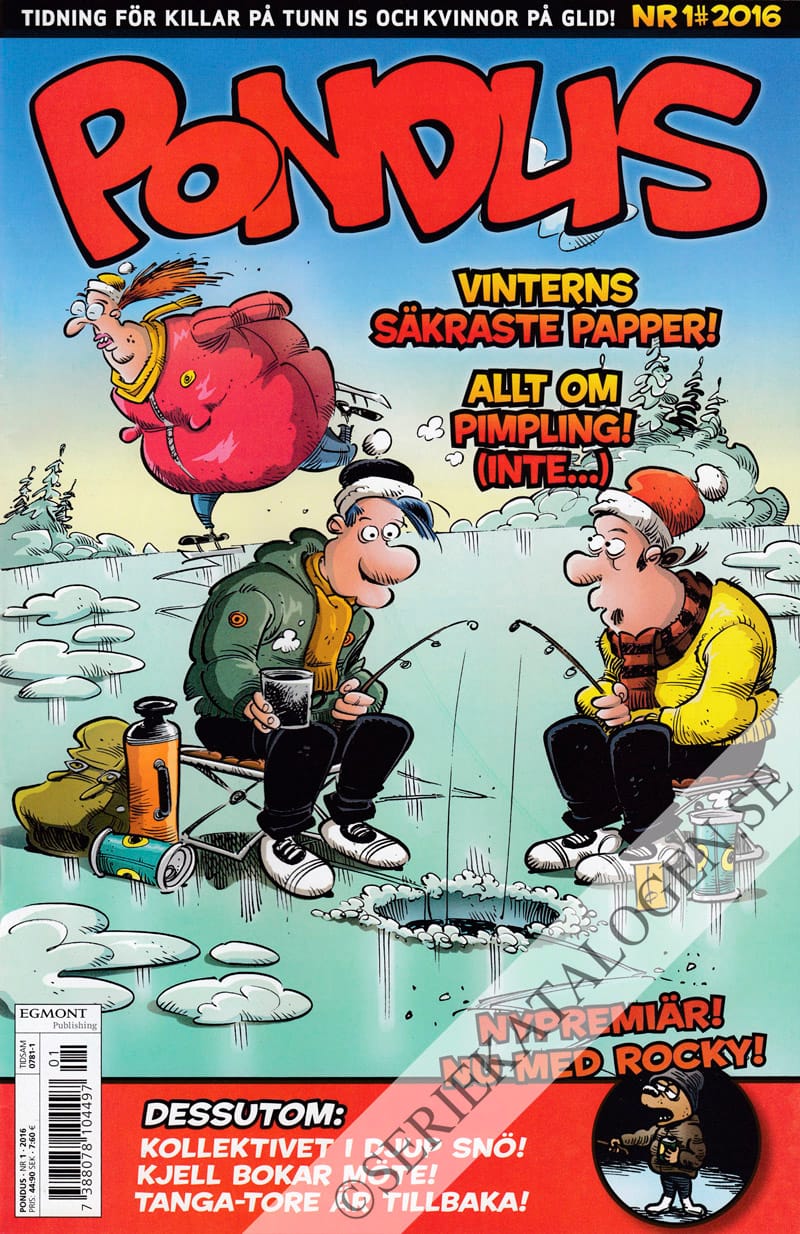 Framsida på Pondus #1 (2016)