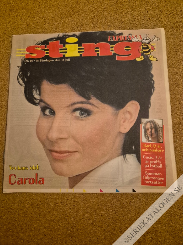 Framsida på Sting-Expressen #29 (1995)