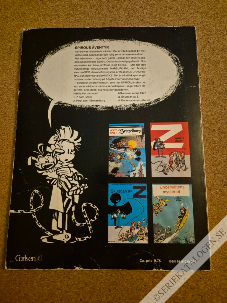 Baksida på Z som i Zafir (1974)