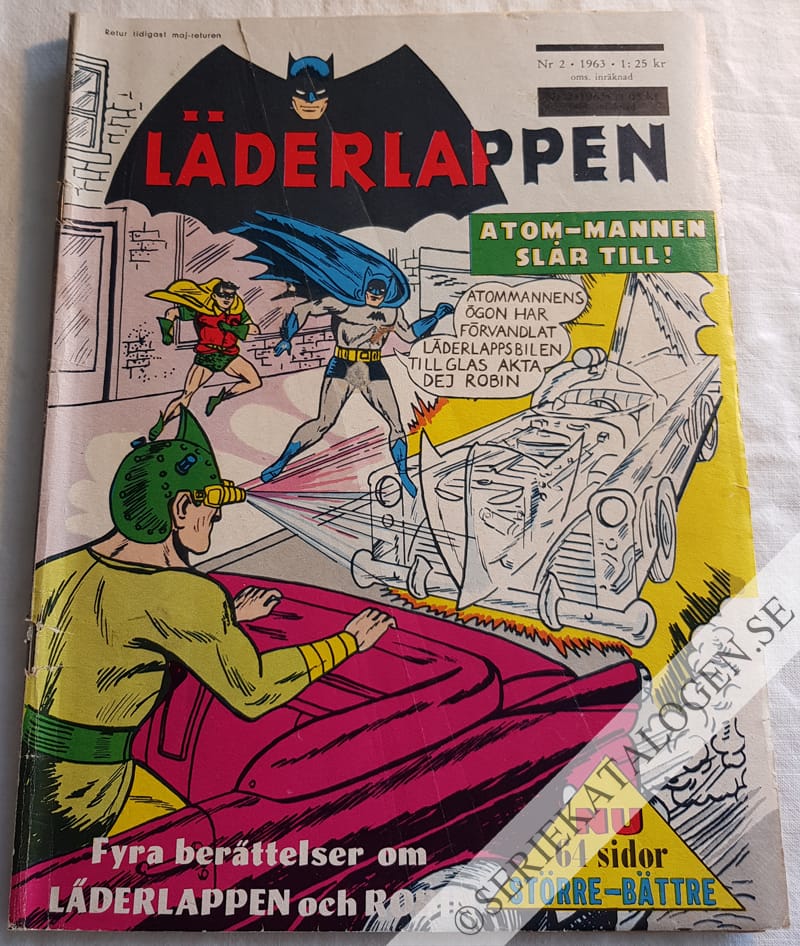 Framsida på Läderlappen och Robin #2 (1963)