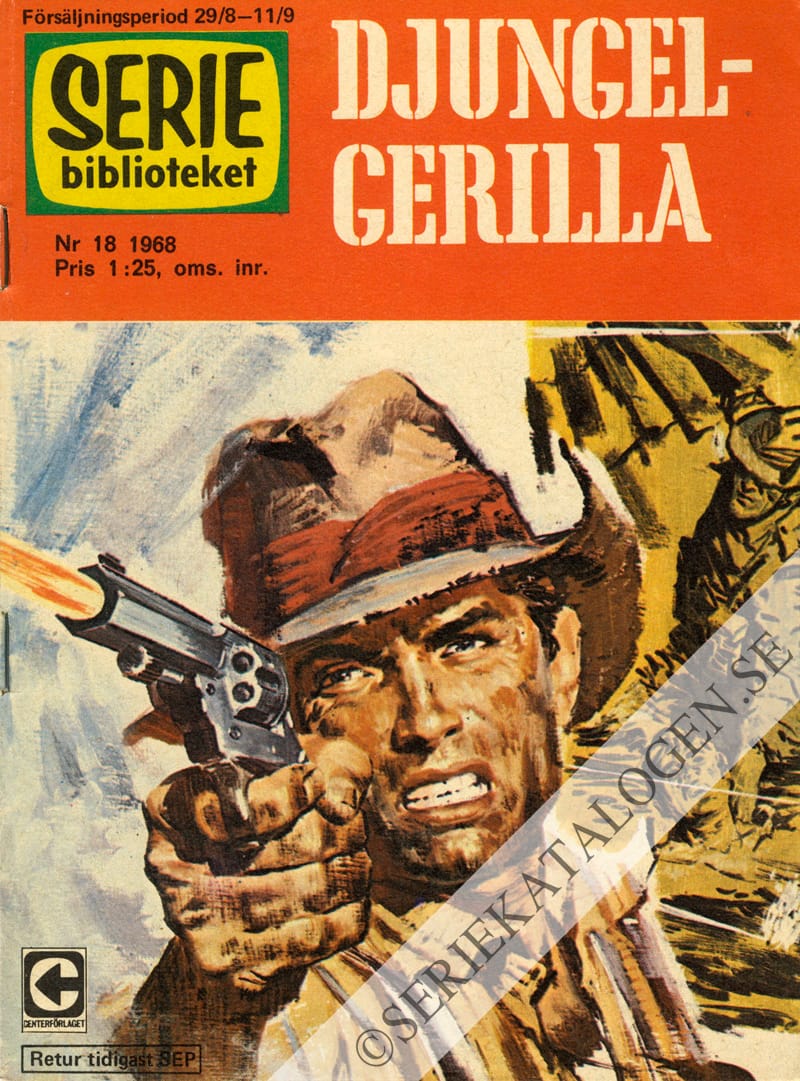 Framsida på Seriebiblioteket #18 - Djungelgerilla (1968)