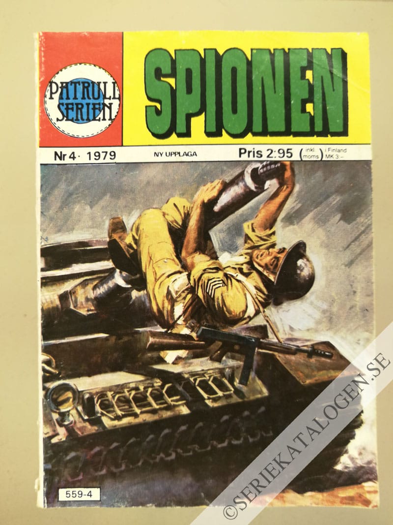 Framsida på Patrullserien Spionen (1979)
